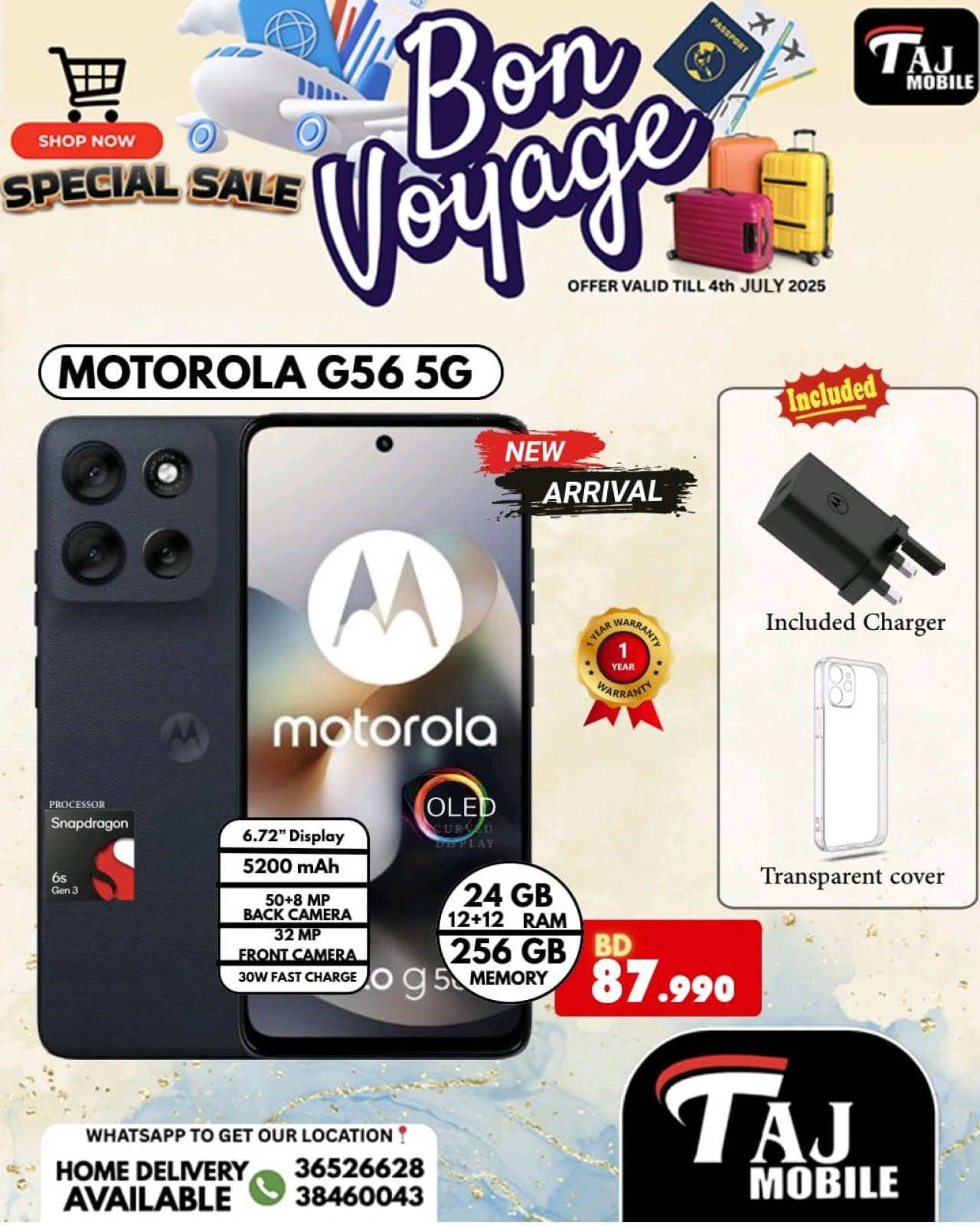 Page 7 |Bon Voyage offers at Taj Mobiles Bahrain