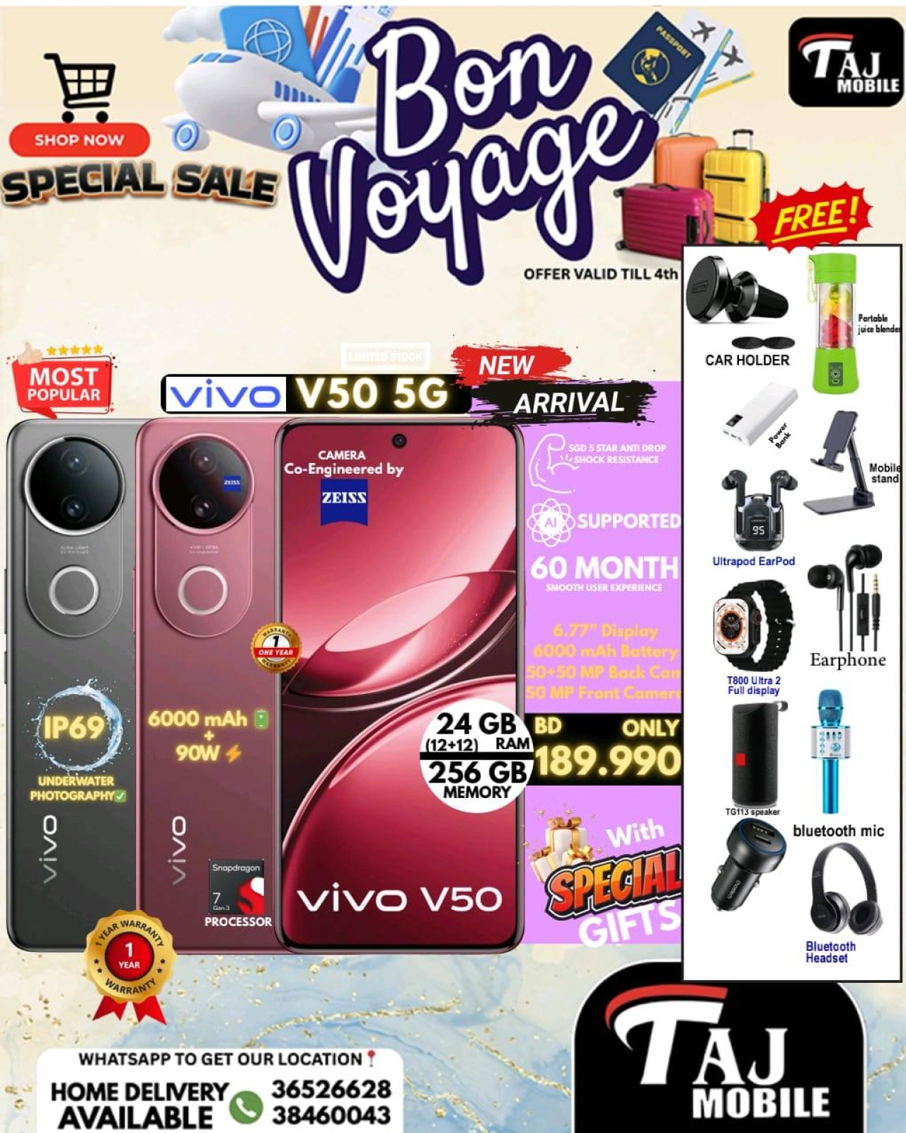 Page 24 |Bon Voyage offers at Taj Mobiles Bahrain