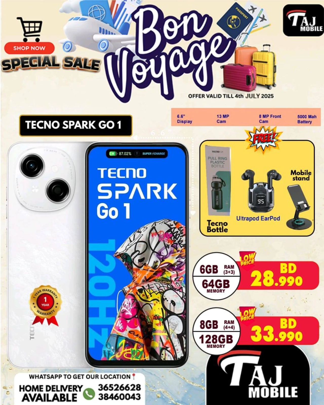 Page 17 |Bon Voyage offers at Taj Mobiles Bahrain