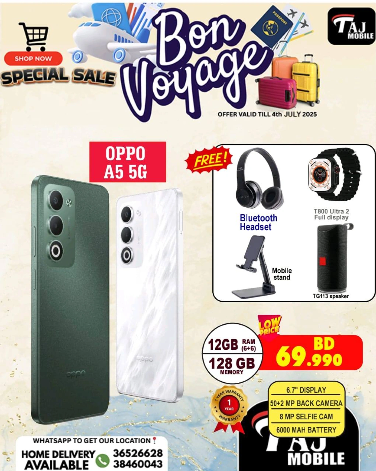 Page 36 |Bon Voyage offers at Taj Mobiles Bahrain
