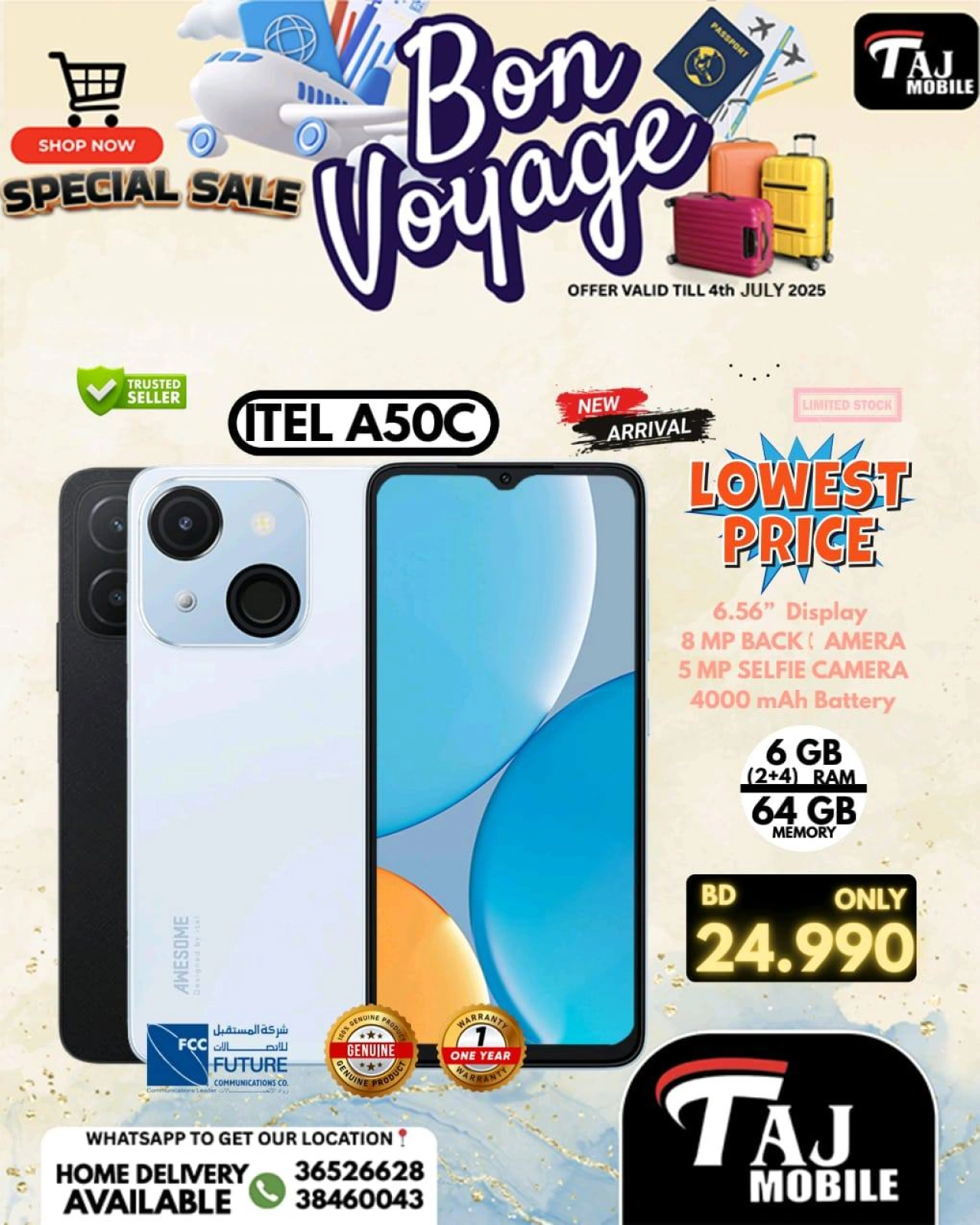 Page 46 |Bon Voyage offers at Taj Mobiles Bahrain