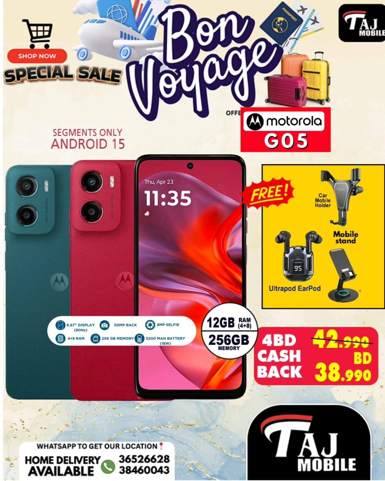Page 6 |Bon Voyage offers at Taj Mobiles Bahrain