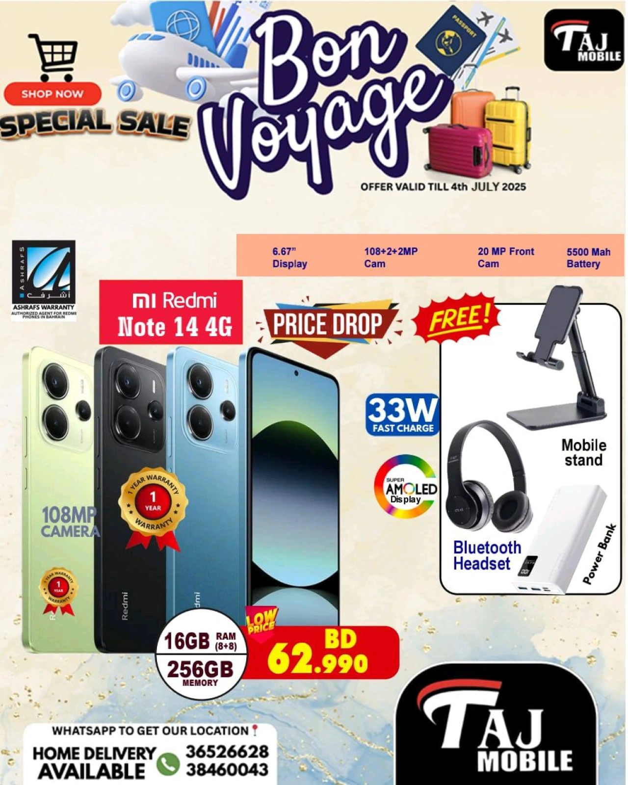 Page 30 |Bon Voyage offers at Taj Mobiles Bahrain