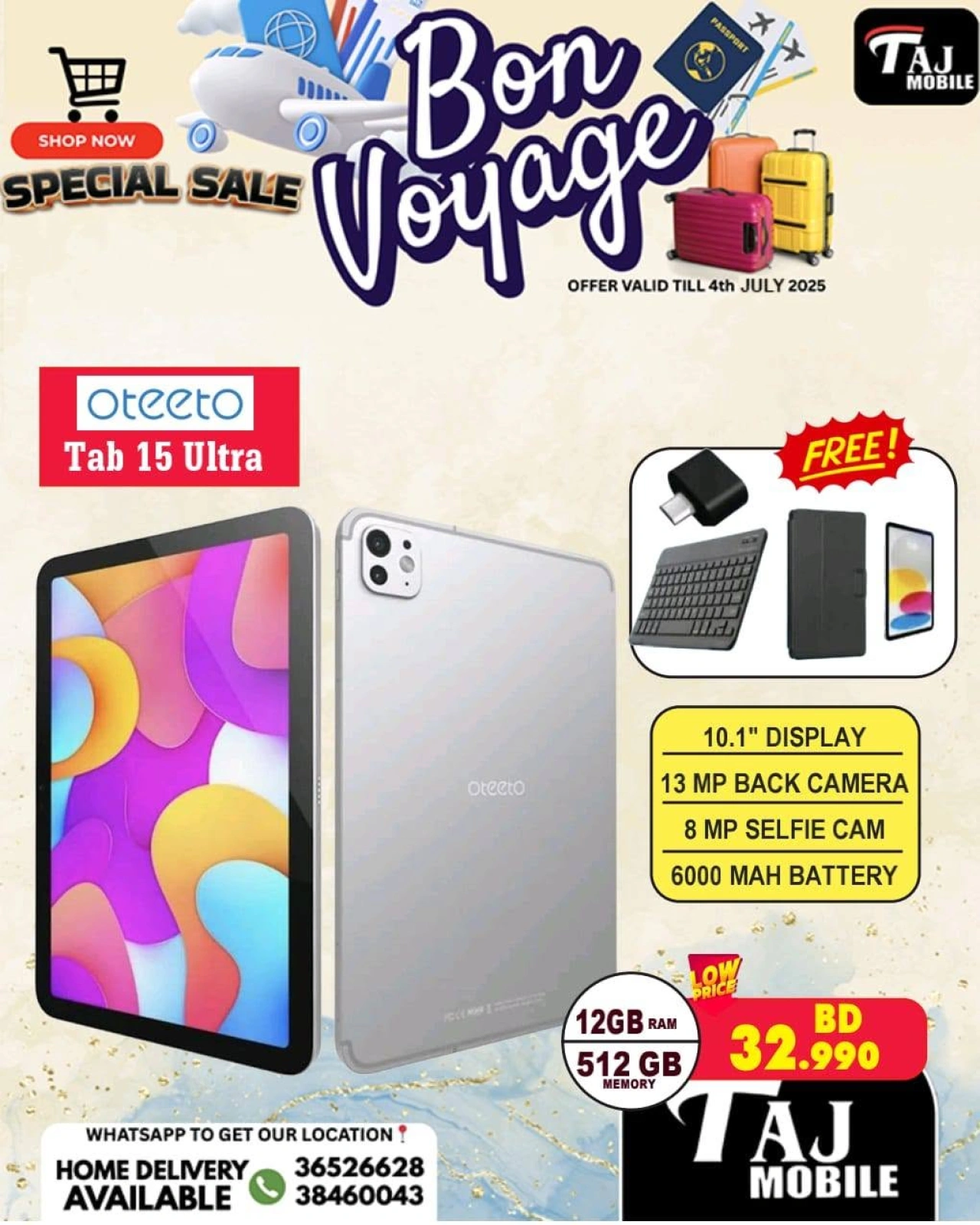 Page 50 |Bon Voyage offers at Taj Mobiles Bahrain