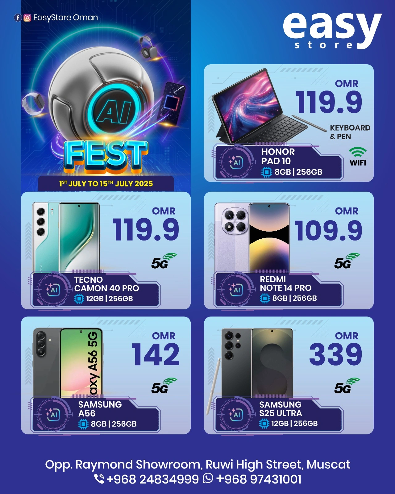 Page 1 |Offres sur l'intelligence artificielle EN magasin Easy Oman