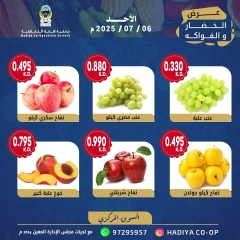 صفحة 7 ضمن عروض الخضار والفواكه في جمعية هدية التعاونية الكويت