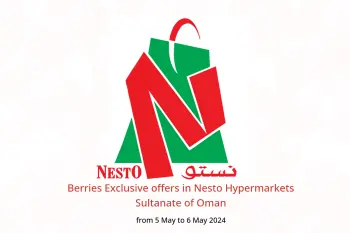 Berries Exclusive offers in Nesto Hypermarkets Sultanate of Oman from 5 to 6 May 2024