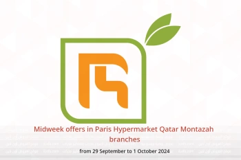 Midweek offers in Paris Hypermarket  Montazah  from 29 September to 1 October