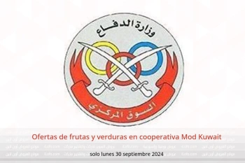 Ofertas de frutas y verduras en cooperativa Mod Kuwait solo lunes 30 septiembre