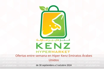 Ofertas entre semana en Hiper Kenz Emiratos Árabes Unidos de 30 septiembre a 3 octubre