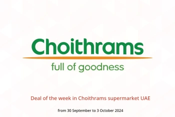 Deal of the week in Choithrams supermarket UAE from 30 September to 3 October