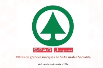 Offres de grandes marques en SPAR Arabie Saoudite de 2 à 8 octobre