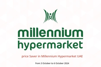 price Saver in Millennium Hypermarket UAE from 3 to 6 October