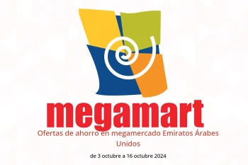 Ofertas de ahorro en megamercado Emiratos Árabes Unidos de 3 a 16 octubre