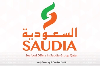 Seafood Offers in Saudia Group Qatar only Tuesday 8 October