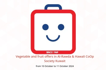 Vegetable and fruit offers in Al-Rawda & Hawali CoOp Society Kuwait from 10 to 11 October