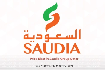 Price Blast in Saudia Group Qatar from 13 to 15 October