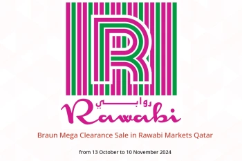 Braun Mega Clearance Sale in Rawabi Markets Qatar from 13 October to 10 November