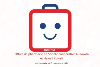 Offres de pharmacie en Société coopérative Al-Rawda et Hawali Koweït de 19 octobre à 5 novembre