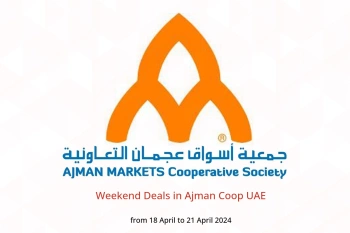 Weekend Deals in Ajman Coop UAE from 18 to 21 April