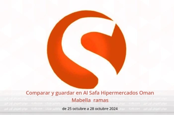 Comparar y guardar en Al Safa Hipermercados Mabella  de 25 a 28 octubre