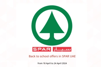 Back to school offers in SPAR UAE from 18 to 24 April