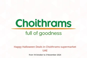 Happy Halloween Deals in Choithrams supermarket UAE from 18 October to 3 November