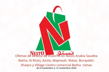 Ofertas de belleza de invierno en Nesto  Batha, Al Kharj, Azizia, Majmaah, Malaz, Buraydah, Shaqra y Village Centro comercial Batha  de 6 a 12 noviembre