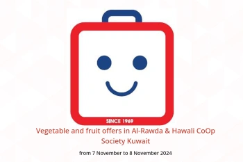 Vegetable and fruit offers in Al-Rawda & Hawali CoOp Society Kuwait from 7 to 8 November