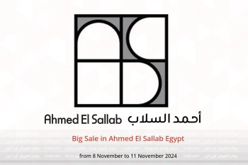 Big Sale in Ahmed El Sallab Egypt from 8 to 11 November