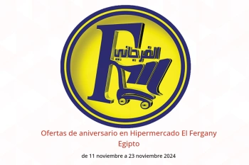 Ofertas de aniversario en Hipermercado El Fergany Egipto de 11 a 23 noviembre