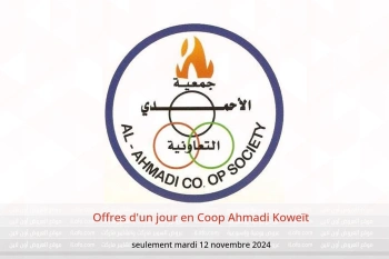 Offres d'un jour en Coop Ahmadi Koweït seulement mardi 12 novembre