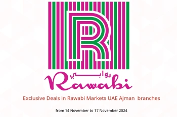 Exclusive Deals in Rawabi Markets  Ajman  from 14 to 17 November