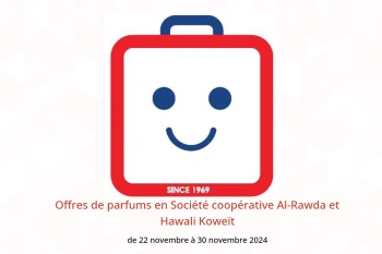 Offres de parfums en Société coopérative Al-Rawda et Hawali Koweït de 22 à 30 novembre