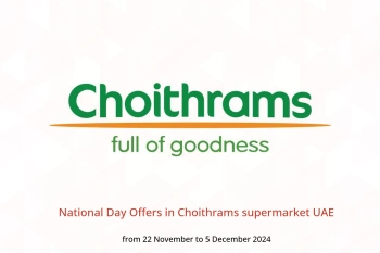 National Day Offers in Choithrams supermarket UAE from 22 November to 5 December