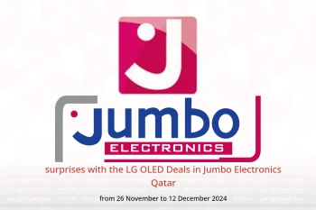 surprises with the LG OLED Deals in Jumbo Electronics Qatar from 26 November to 12 December