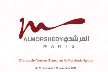 Ofertas del Viernes Blanco en Al Morshedy Egipto de 29 a 30 noviembre