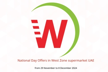 National Day Offers in West Zone supermarket UAE from 29 November to 8 December