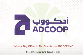 National Day Offers in Abu Dhabi coop ADCOOP UAE from 28 November to 15 December