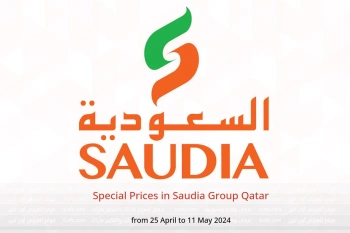 Special Prices in Saudia Group Qatar from 25 April to 11 May