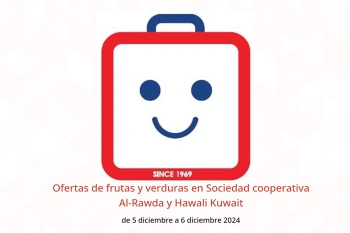 Ofertas de frutas y verduras en Sociedad cooperativa Al-Rawda y Hawali Kuwait de 5 a 6 diciembre