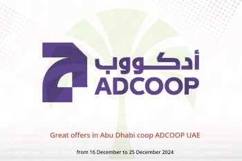 Great offers in Abu Dhabi coop ADCOOP UAE from 16 to 25 December