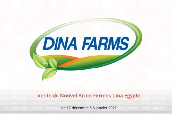 Vente du Nouvel An en Fermes Dina Egypte de 17 décembre à 6 janvier