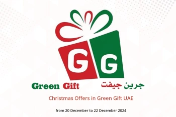 Christmas Offers in Green Gift UAE from 20 to 22 December