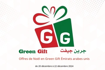 Offres de Noël en Green Gift Émirats arabes unis de 20 à 22 décembre