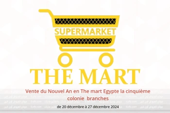 Vente du Nouvel An en The mart la cinquième colonie de 20 à 27 décembre