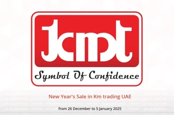 New Year's Sale in Km trading UAE from 26 December to 5 January