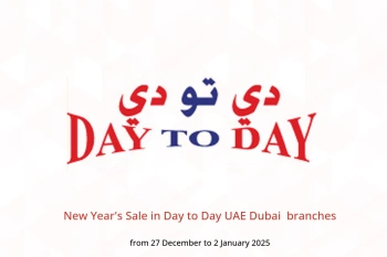 New Year's Sale in Day to Day  Dubai  from 27 December to 2 January