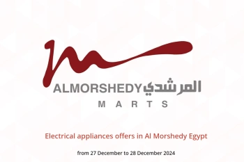 Electrical appliances offers in Al Morshedy Egypt from 27 to 28 December