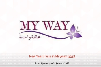 New Year's Sale in Mayway Egypt from 1 to 31 January